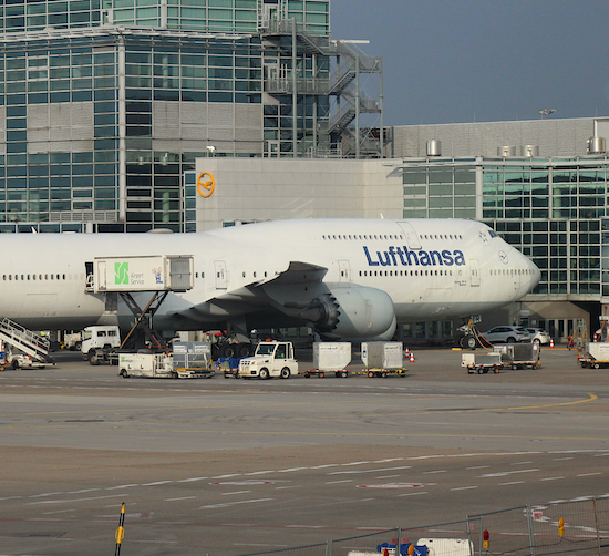 A Lufthansa Boeing 747-800